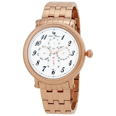 Lucien Piccard Potenza Date Day Gmt Men's Watch 10113-rg-22s In Gold / Gold Tone / Rose / Rose Gold / Rose Gold Tone / Silver