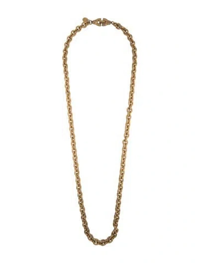 Pre-owned Lucien Piccard Vintage Long Chain Necklace, 38.25" In Multicolor