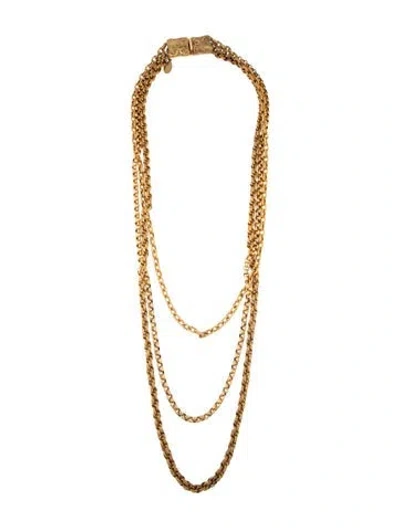 Pre-owned Lucien Piccard Vintage Multistrand Necklace, 32"