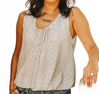 Lucky & Blessed Blush Mesa Tank Top In Beige In Neutral