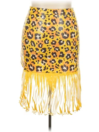 Lucky & Blessed Casual Skirt In Yellow