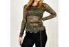 LUCKY & BLESSED FLORAL LACE LAYERING TOP IN OLIVE