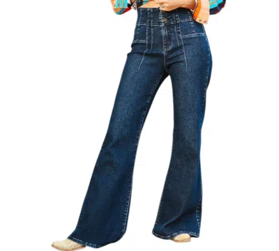 Lucky & Blessed High Society Denim Jean In Blue