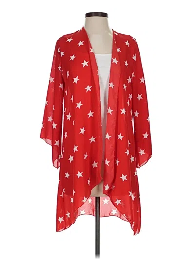 Pre-owned Lucky & Blessed Kimono In Red