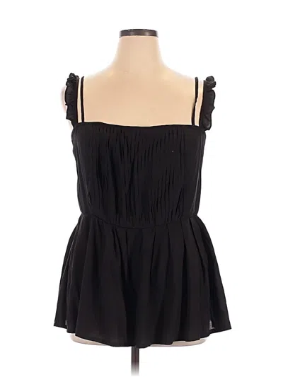 Pre-owned Lucky & Blessed Sleeveless Blouse In Black