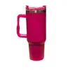 LUCKY & BLESSED THE TOMMY TUMBLER 40 OZ WITH STRAW CUP IN BARBIE PINK
