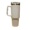 LUCKY & BLESSED THE TOMMY TUMBLER 40 OZ WITH STRAW CUP IN WHITE