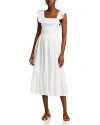 Lucky & Coco Midi Dress In White