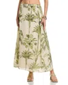 Lucky & Coco Printed Maxi Skirt In Neutral