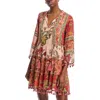 Lucky & Coco Womens Floral Print Cotton Mini Dress In Multi