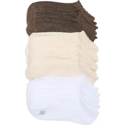 Lucky Brand 10-pack Scallop No-show Socks In Multi