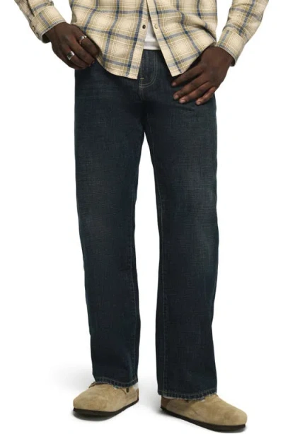 Lucky Brand 181 Relaxed Selvedge Straight Leg Jeans In Ironhide