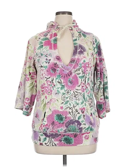 Pre-owned Lucky Brand 3/4 Sleeve Blouse In Pink