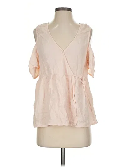 Pre-owned Lucky Brand 3/4 Sleeve Blouse In Pink