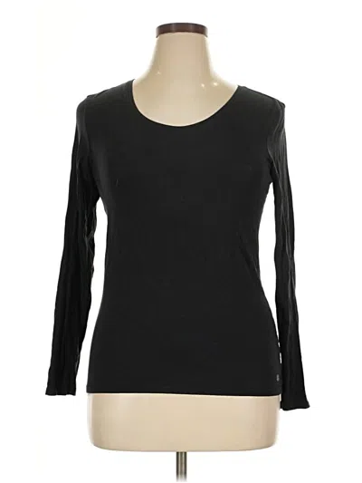 Pre-owned Lucky Brand 3/4 Sleeve T-shirt In Black