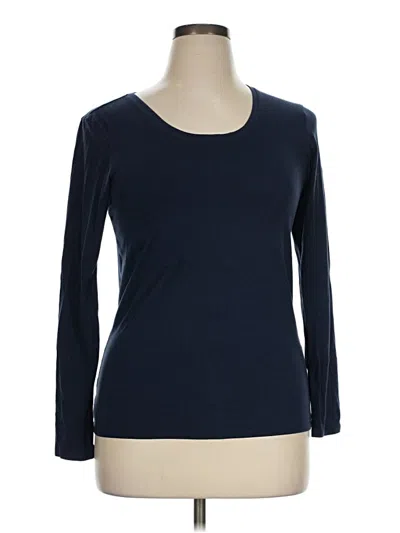 Pre-owned Lucky Brand 3/4 Sleeve T-shirt In Blue