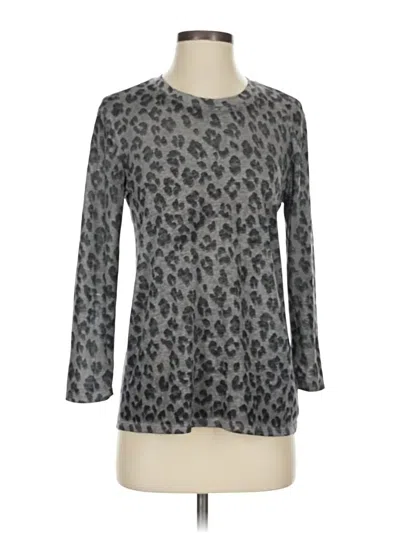 Pre-owned Lucky Brand 3/4 Sleeve T-shirt In Gray