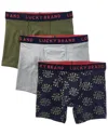 Lucky Brand 3pk Stretch Boxer Brief In Multi
