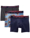 Lucky Brand 3 Pack Stretch Boxer Briefs P483 In Multi