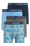 LUCKY BRAND LUCKY BRAND 4-PACK ESSENTIAL BOXER BRIEFS