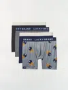 Lucky Brand 4 Pack Essential Soft Boxer Briefs In Multi