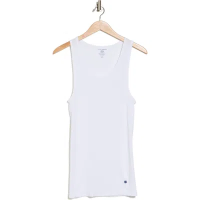 Lucky Brand 4pk Ribbed Tank In White