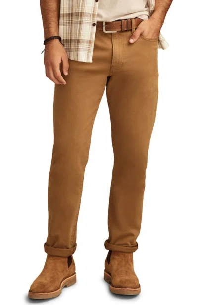 Lucky Brand 410 Athletic Straight Leg Brushed Twill Pants In Brushed Nickel