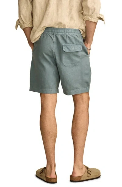 LUCKY BRAND LUCKY BRAND 7-INCH DRAWSTRING WAIST LINEN & COTTON SHORT