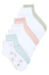 Lucky Brand 8-pack Assorted Textured Ankle Socks In Multi