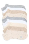 Lucky Brand 9-pack Assorted Speckle Rib No Show Socks In Multi