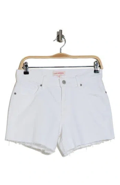 Lucky Brand '90s Cutoff Denim Shorts In Clean White