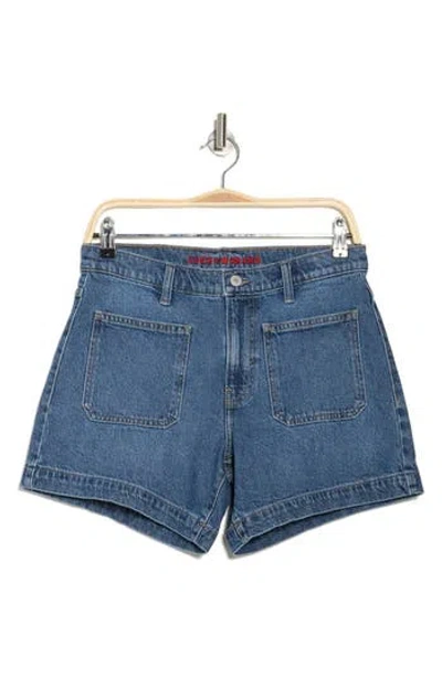 Lucky Brand '90s Patch Pocket Midi Shorts In Calming Spring