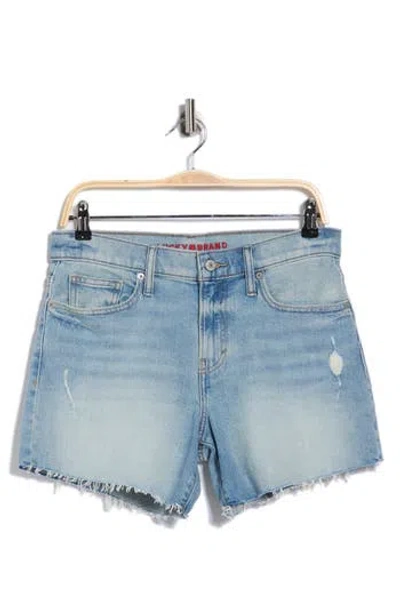 Lucky Brand '90s Raw Hem Denim Shorts In Blue