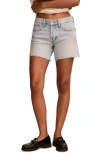 LUCKY BRAND LUCKY BRAND '90S RAW HEM HIGH WAIST MIDI DENIM SHORTS