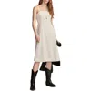 Lucky Brand A-line Midi Dress In Bright White