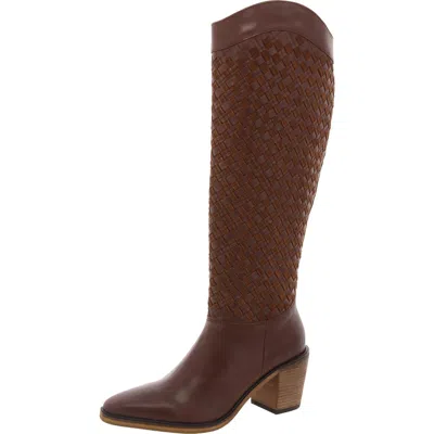 Lucky Brand Abeny Womens Cut-out Leather Knee-high Boots In Multi