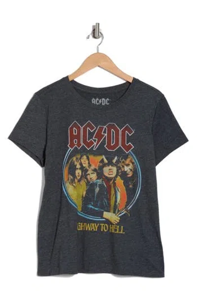 Lucky Brand Ac/dc Boyfriend T-shirt In Pirate Black