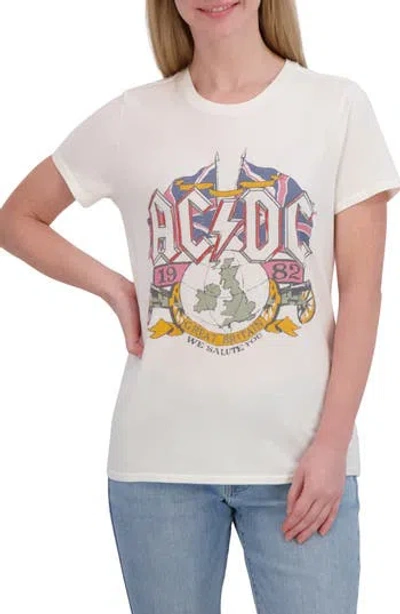 Lucky Brand Ac/dc Graphic T-shirt In White