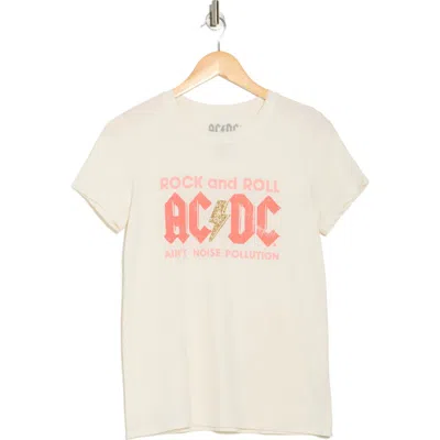 Lucky Brand Ac/dc Graphic T-shirt In Whisper White
