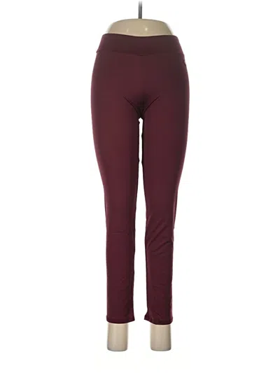 Pre-owned Lucky Brand Active Pants In Burgundy
