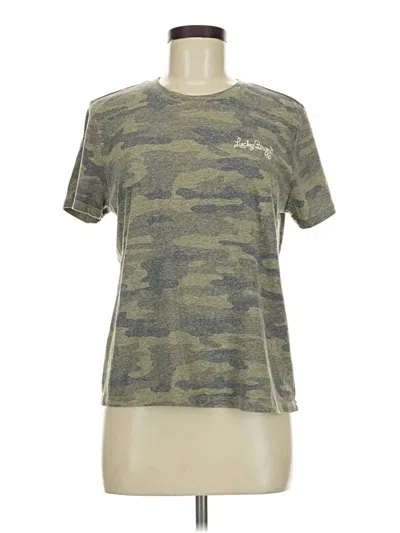 Pre-owned Lucky Brand Active T-shirt In Green