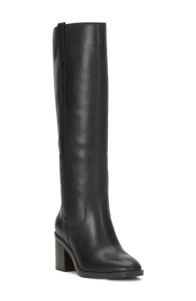 Lucky Brand Womens Adana Tall Block Heel Boots Regular Wide Extra Wide Calf In Black