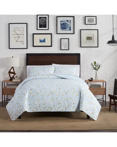Lucky Brand Adele Floral Quilt Set In Blue