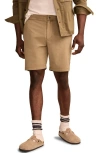 Lucky Brand Adventure Flat Front Stretch Shorts In Gold