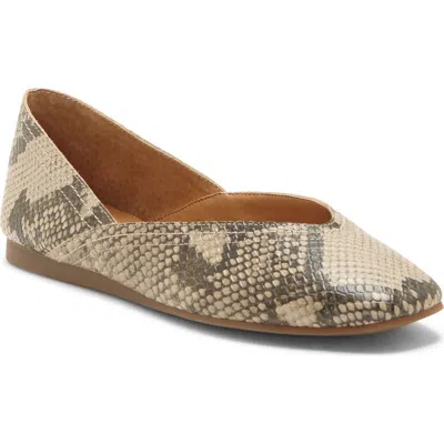 Lucky Brand Alba Skimmer In Chinchilla Leather