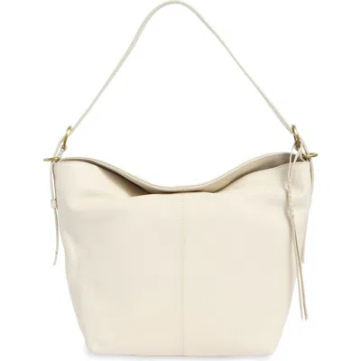 Lucky Brand Amy Leather Hobo In Bone Pebble Vintage Le