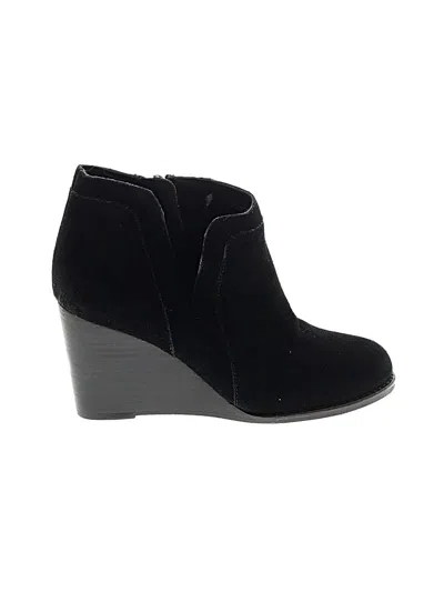 Pre-owned Lucky Brand Ankle Boots In Black