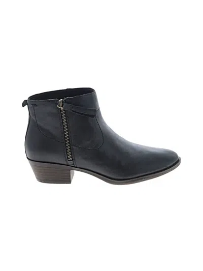 Pre-owned Lucky Brand Ankle Boots In Black