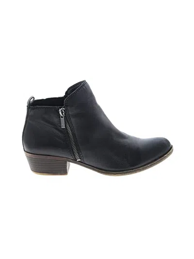 Pre-owned Lucky Brand Ankle Boots In Black