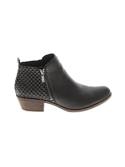 Pre-owned Lucky Brand Ankle Boots In Black